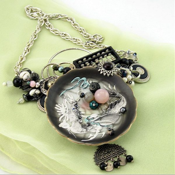 Abacus Dragonware Art Couture Necklace