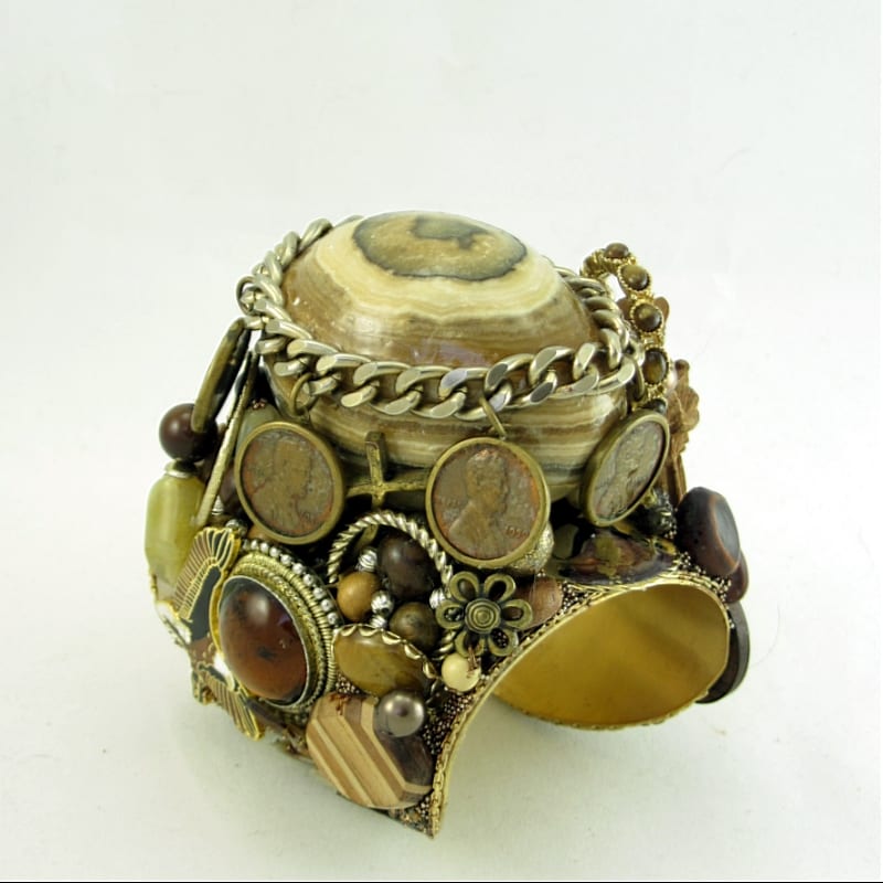 Five Penny Egg Structural Art Cuff