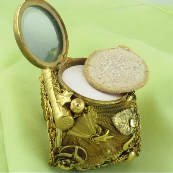 Compact Lipstick Historical Golden Couture Cuff