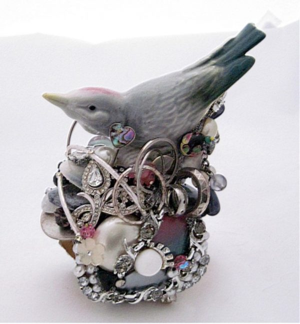Bird in the Bush Porcelain Figurine Show Piece