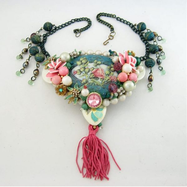 Floral Riot Victorian-esque Couture Necklace