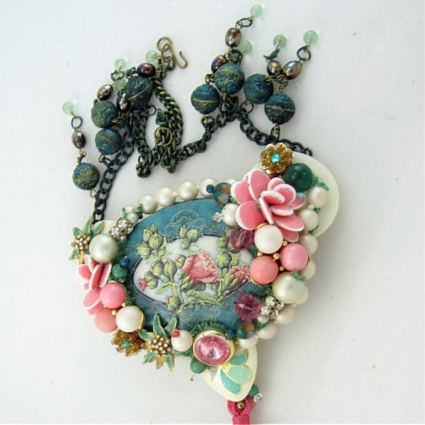 Floral Riot Victorian-esque Couture Necklace