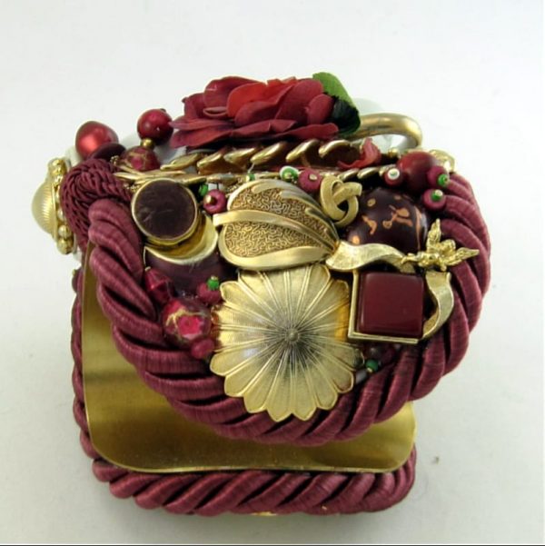 Moss Rose Cuff with Miniature Vase Story