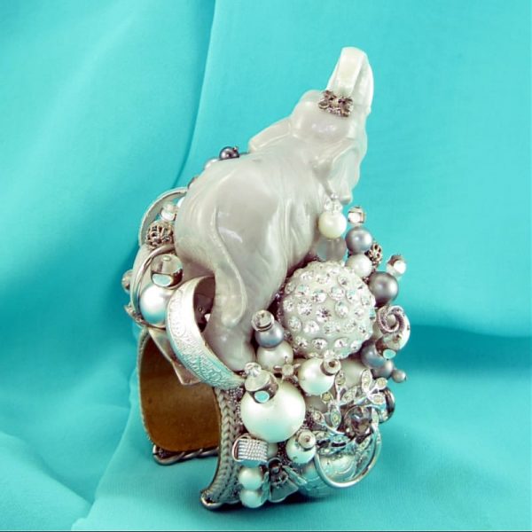 White Elephant Princess Structural Art Couture Cuff