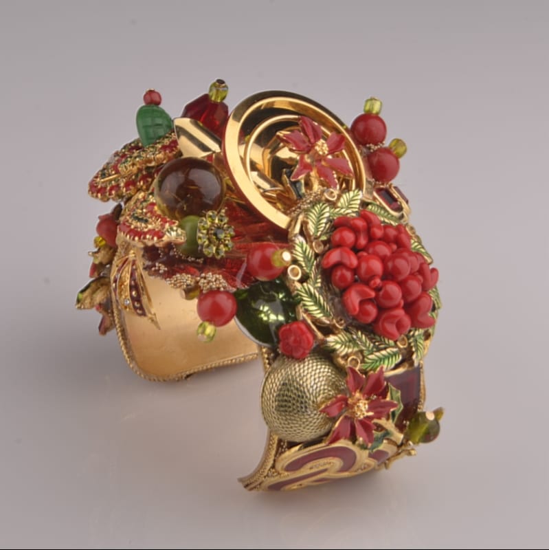 Holiday Snake Art Couture Cuff